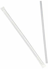 Cell O Core Clear Translucent Cylindrical Shape Wrapped Jumbo Straw, 7.75 x 5.5 inch -- 12000 per case