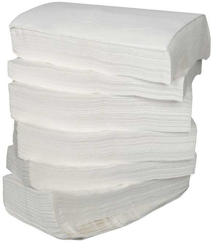 Bunzl Prime Source Hi-Valu Economy 1-Ply 1/6 Tall Fold Dispenser Napkin, 7 x 13.4 inch -- 10000 per case
