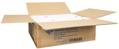 Bunzl Prime Source White Lid for 10/12/16/20/24 Ounce Hot cup -- 1000 per case