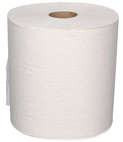 Essity Prime Source Hardwound White Paper Towel Roll, 7.875 inch x 800 Feet -- 6 per case