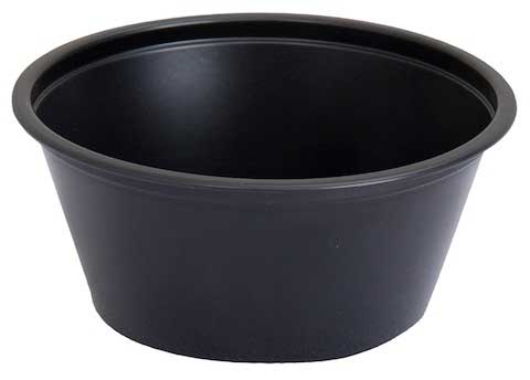 Bunzl Prime Source Polypropylene Black Portion Cup, 2 Ounce -- 2500 per case