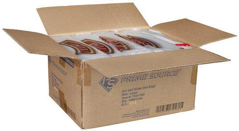Bunzl Prime Source Slidelock Closure Deli Bag, 10.5 x 8 inch -- 1000 per case