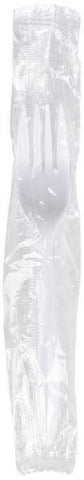 Bunzl Prime Source Medium Weight Polypropylene Wrapped White Fork -- 1000 per case