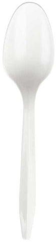 Bunzl Prime Source Medium Weight Polypropylene Wrapped White Teaspoon -- 1000 per case