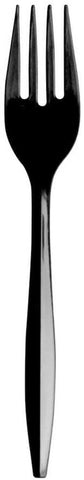 Bunzl Prime Source Medium Weight Polypropylene Black Fork - Bulk Pack -- 1000 per case
