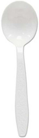 Bunzl Prime Source Heavy Weight Polypropylene Disposable White Soupspoon - Bulk Pack -- 1000 per case