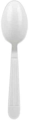 Bunzl Prime Source Heavy Weight Polypropylene Disposable White Teaspoon - Bulk Pack -- 1000 per case