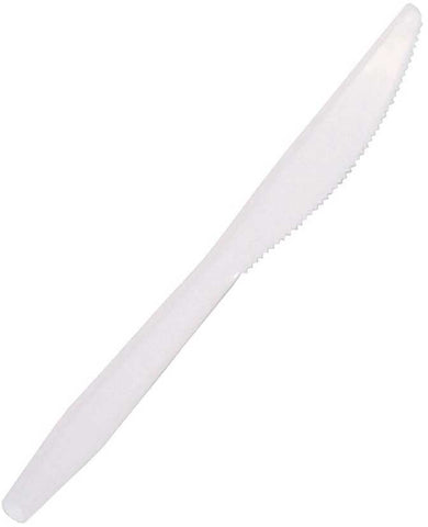 Bunzl Prime Source Polystyrene Extra Heavy Weight Disposable White Knife -- 1000 per case