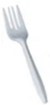 Bunzl Prime Source Extra Heavy White Polystyrene Disposable Fork -- 1000 per case