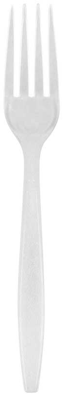 Bunzl Prime Source Polystyrene Extra Heavy Weight Disposable Clear Fork -- 1000 per case