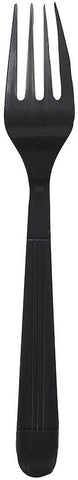 Bunzl Prime Source Heavy Weight Polypropylene Disposable Black Fork -- 1000 per case