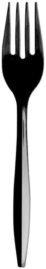 Bunzl Prime Source Medium Heavy Weight Polypropylene Black Fork -- 1000 per case
