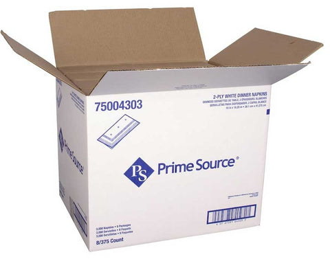 Essity Prime Source 2 Ply 1/8 Fold Dinner Napkin, 15 x 16.25 inch -- 3000 per case