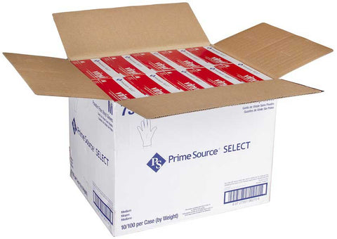 Bunzl Prime Source Prime Source Medium Powder-Free Clear Vinyl Gloves -- 1000 per case