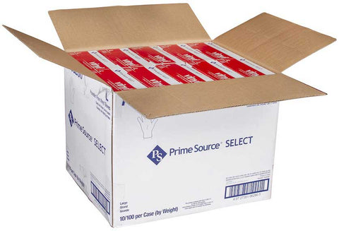 Bunzl Prime Source Large Powder Free 3 Mil Clear Vinyl Gloves -- 1000 per case