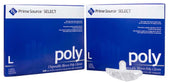 Bunzl Prime Source Large Clear Polyethylene Blown Disposable Gloves -- 1000 per case