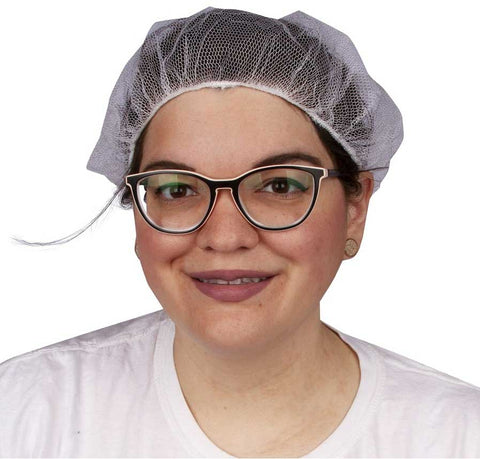 Bunzl Prime Source White Nylon Honeycomb Hairnet, 24 inch -- 1000 per case