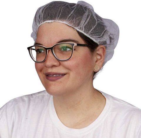 Bunzl Prime Source White Nylon Honeycomb Hairnet, 24 inch -- 1000 per case