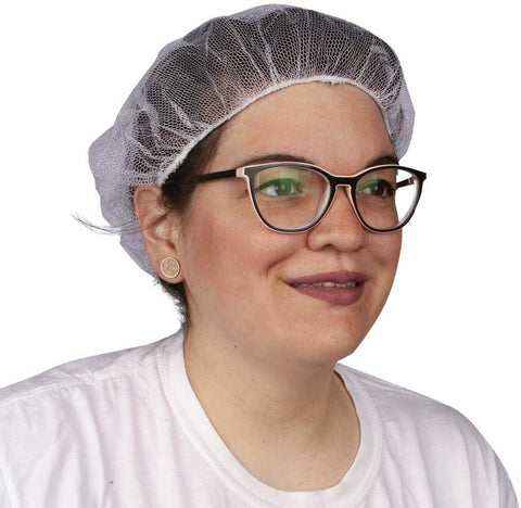 Bunzl Prime Source White Nylon Honeycomb Hairnet, 24 inch -- 1000 per case