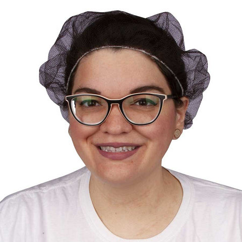 Bunzl Prime Source Brown Nylon 1/8 inch Honeycomb Hairnet, 21 inch -- 100 per case