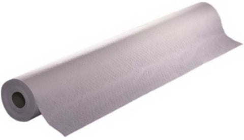 Bunzl Prime Source White Linen Embossed Plastic Tablecover Roll, 40 x 300 inch -- 1 roll