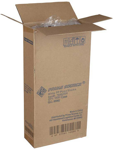 Bunzl Prime Source Plastic White Pizza Stax Lid Support, 1.5 inch -- 1000 per case