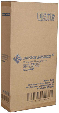 Bunzl Prime Source Plastic White Pizza Stax Lid Support, 1.5 inch -- 1000 per case