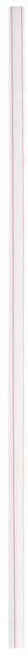 Bunzl Prime Source White Red Paper Jumbo Straw - Wrapped, 10.25 inch -- 2000 per case