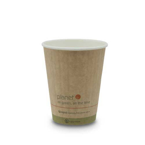 Asean Brown PLA Lined Paper Double Wall Hot Cup, 12 Ounce -- 1000 per case