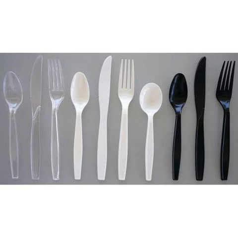 Nutri Bon White Polypropylene Medium Weight Fork -- 1000 per case