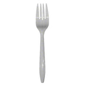 Nutri Bon White Polypropylene Medium Weight Fork -- 1000 per case
