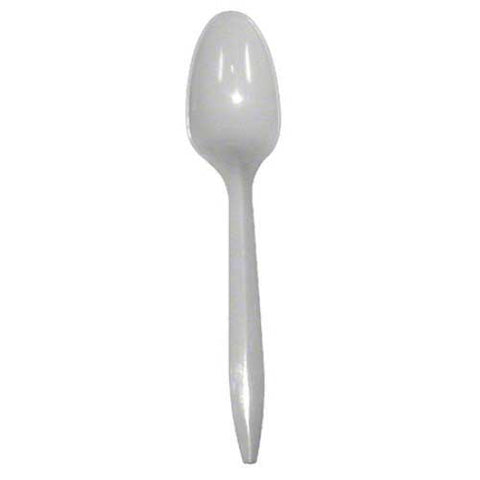 Nutri Bon White Polypropylene Medium Weight Teaspoon -- 1000 per case