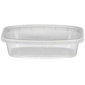 CuBE Packaging Clear Polypropylene Rectangular Food Container, 8 Ounce -- 400 per case