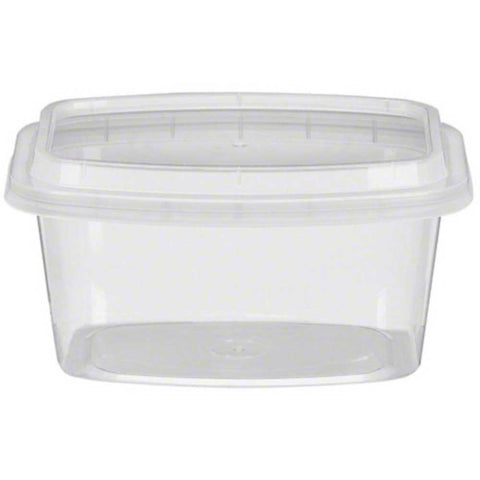 CuBE Packaging Clear Plastic Rectangular Food Container, 16 Ounce -- 400 per case
