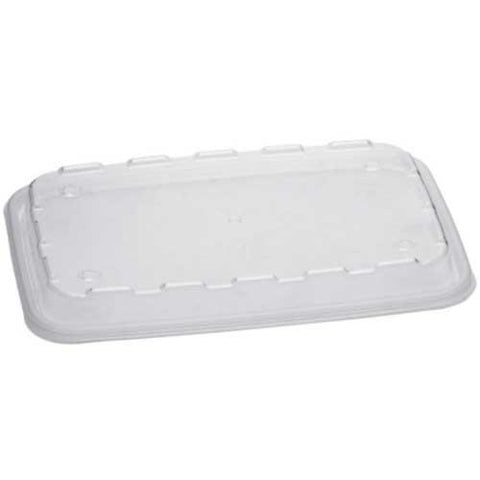 Cube Packaging Vented Plastic Food Storage Container Lid Only, 7.22 x 4.96 x 0.67 inch -- 300 per case