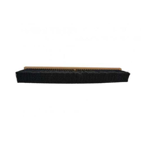 Janico Brown Polypropylene Bristle Wood Indoor Push Broom, 24 inch -- 12 per case