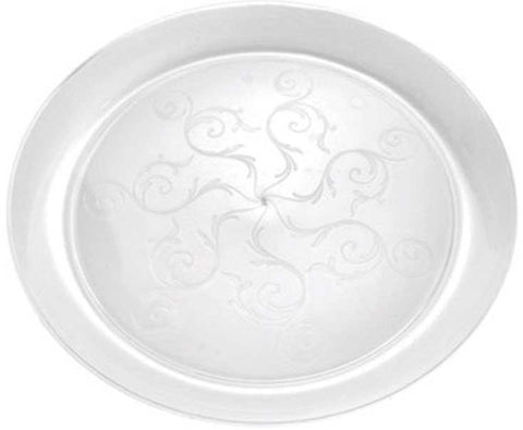 Fineline Savvi Serve Plastic Clear Plate, 9 inch -- 240 per case