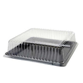 Fineline Clear Platter Pleasers Polyethylene Terephthalate Square Dome Lid Only, 16 x 16 inch -- 40 per case