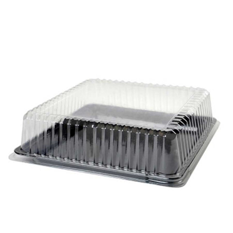 Fineline Clear Platter Pleasers Polyethylene Terephthalate Square Dome Lid Only, 16 x 16 inch -- 40 per case