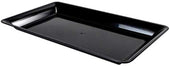 Fineline Platter Pleasers Plastic Black Rectangular Cater Tray, 12 x 18 inch -- 20 per case