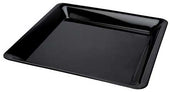 Fineline Black Polypropylene Square Platter, 14 x 14 inch -- 20 per case