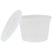 Tripak Clear Plastic Round Soup Container with Lid, 16 Ounce Capacity -- 240 per case