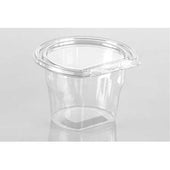 Lacerta Clear Polyethylene Terephthalate Flat Panel Round Cup with Tamper Evident Lid, 9 Ounce -- 240 per case