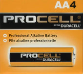 Duracell Procell Alkaline Non Rechargeable AA Battery, 0.56 x 0.56 x 1.98 inch - 24 per pack -- 144 packs per case