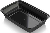 Aviva Plastics Polypropylene Black Rectangular Container, 48 Ounce -- 200 per case