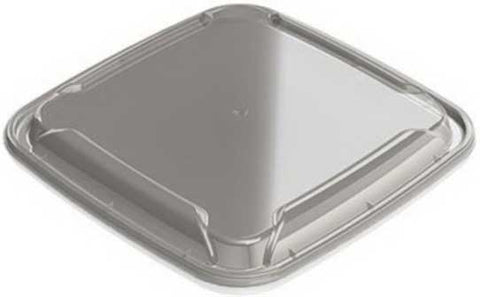 Aviva Plastics Polypropylene Square Clear Container Lid Only -- 240 per case