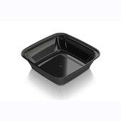 Aviva Plastics Black Polypropylene Square Container, 18 Ounce -- 240 per case