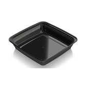 Aviva Plastics Black Polypropylene Square Container, 64 Ounce -- 200 per case