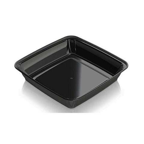 Aviva Plastics Black Polypropylene Square Container, 64 Ounce -- 200 per case