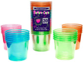 Northwest Enterprises Assorted Neon Soft Plastic Bomber Cup, 4 Ounce -- 500 per case